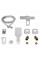 Смеситель для душа Lidz Wawel 010 (с душевым гарнитуром) (k40) LDWAW010CRM45390 Chrome
