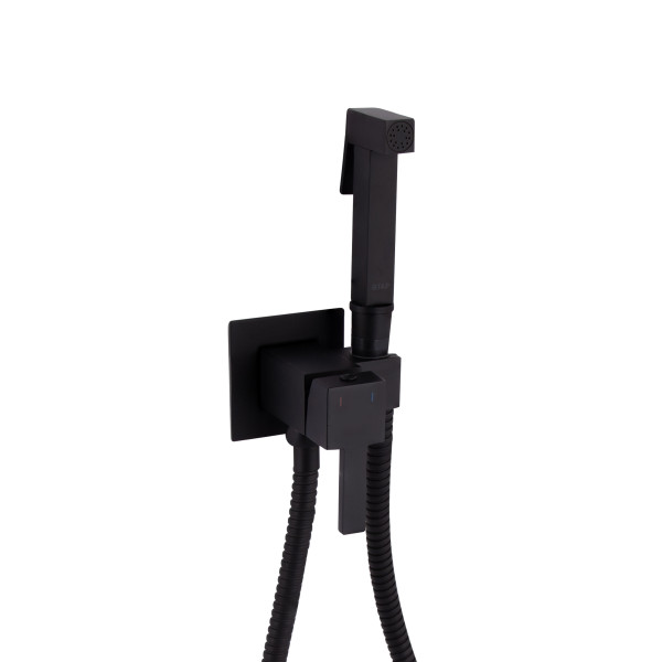 Набор для гигиенического душа Qtap Inspai-Varius прямоугольный QT259710842859NB Black Matt