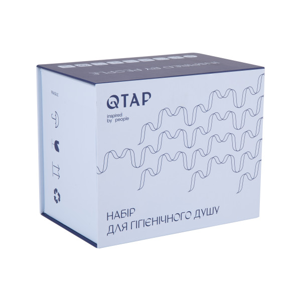 Набор для гигиенического душа Qtap Inspai-Varius прямоугольный QT259710842859NB Black Matt