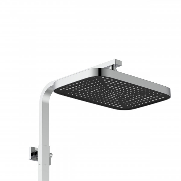 Душевая система для кабины Qtap Capricorn на три потребителя (с изливом) 53103KNC Chrome