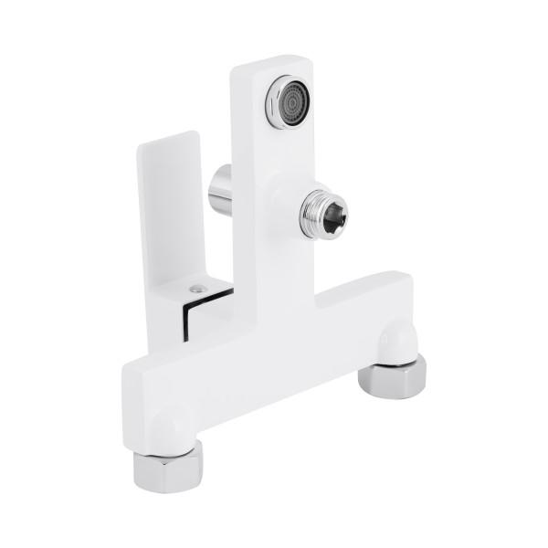 Смеситель для ванны Qtap Gemini (c душевым гарнитуром) QTGEM259CRW45683 Chrome/White
