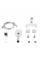 Смеситель для ванны Qtap Gemini (c душевым гарнитуром) QTGEM259CRW45683 Chrome/White