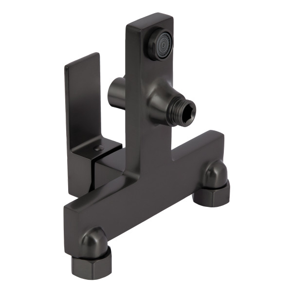 Смеситель для ванны Qtap Gemini (c душевым гарнитуром) QTGEM259GMB45684 Gunmetal Black PVD