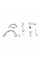 Смеситель для раковины Qtap Gemini (с гигиеническим душем) QTGEM272CRW45691 Chrome/White