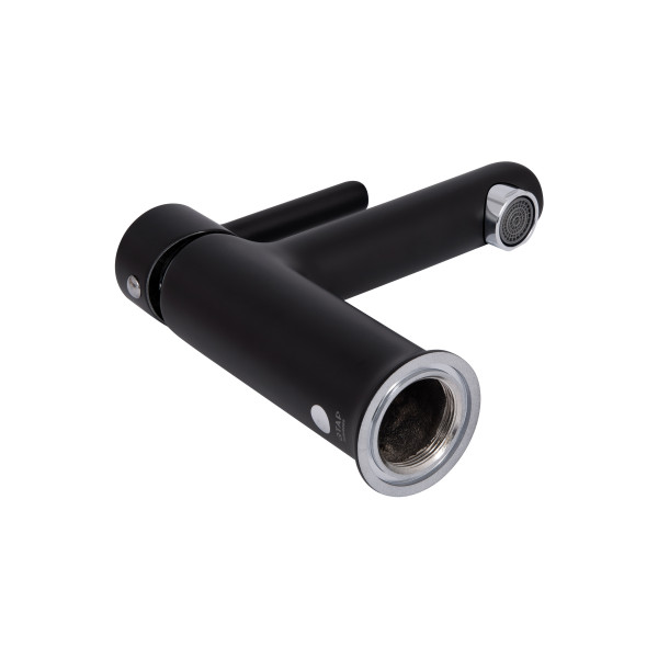 Смеситель для раковины Qtap Grand QTGRABCR001F Chrome/Black