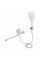 Смеситель для ванны Qtap Grand с поворотным изливом (c душевым гарнитуром) QTGRACRM005 Chrome