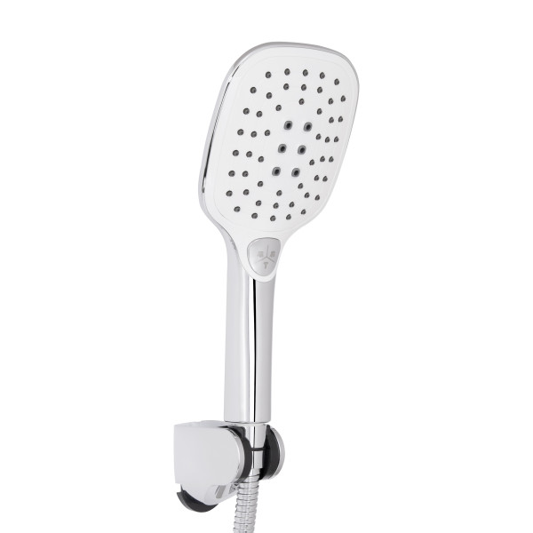 Смеситель для ванны Qtap Grand с поворотным изливом (c душевым гарнитуром) QTGRACRM005 Chrome