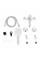 Смеситель для ванны Qtap Grand (c душевым гарнитуром) QTGRACRM006 Chrome