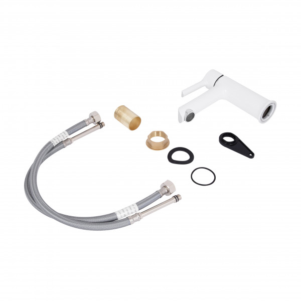 Смеситель для раковины Qtap Grand QTGRAWCR001F White