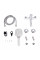 Смеситель для ванны Qtap Grand (c душевым гарнитуром) QTGRAWCR006 Chrome/White