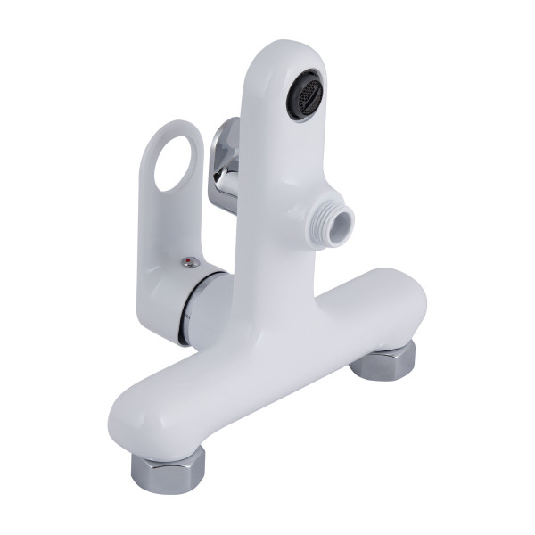 Смеситель для ванны Qtap Jay (c душевым гарнитуром) QTJAY259CRW45553 Chrome/White