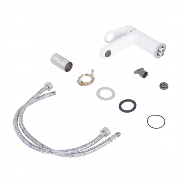 Смеситель для раковины Qtap Jay QTJAY270CRW45551 Chrome/White