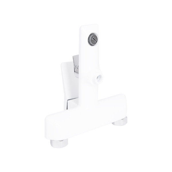 Смеситель для ванны Qtap Presto (c душевым гарнитуром) QTPRE259CRW45579 Chrome/White