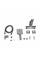 Смеситель для ванны Qtap Presto (c душевым гарнитуром) QTPRE259GRP45584 Graphite