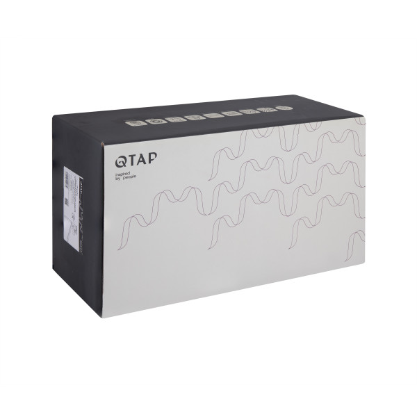 Смеситель для ванны Qtap Presto с длинным поворотным изливом (c душевым гарнитуром) QTPRE2601CRM45573 Chrome