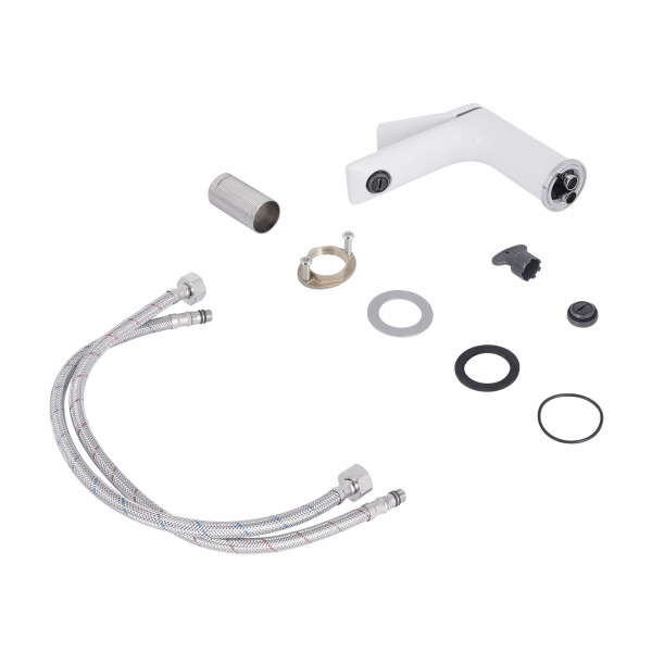 Смеситель для раковины Qtap Presto QTPRE270CRW45576 Chrome/White