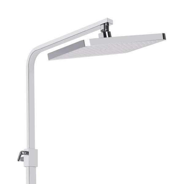 Душевая система универсальная Qtap Swan Cascada на три потребителя (с изливом) QTSWA111CRW45570 Chrome/White