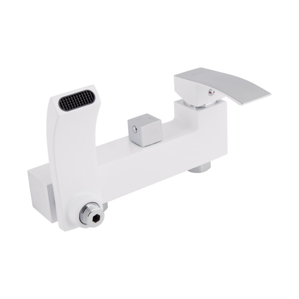 Душевая система универсальная Qtap Swan Cascada на три потребителя (с изливом) QTSWA111CRW45570 Chrome/White