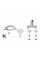 Смеситель для ванны Qtap Taurus (c душевым гарнитуром) QTTAU259CRM45661 Chrome