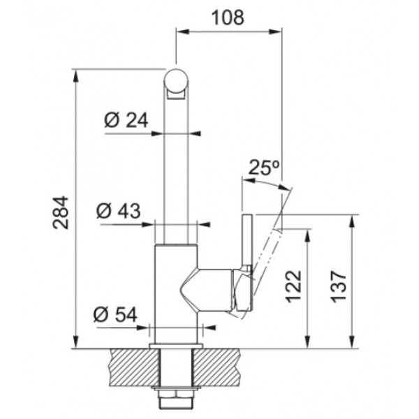 Смеситель для кухни Franke Lina L Shape (115.0693.393)