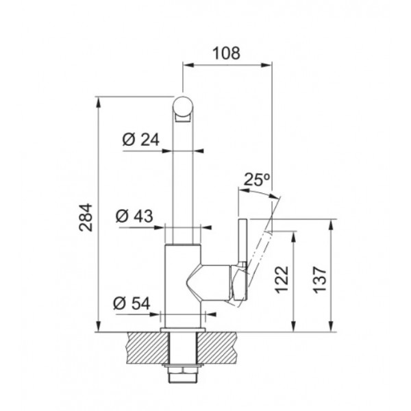 Смеситель для кухни Franke Lina L Shape (115.0728.480)