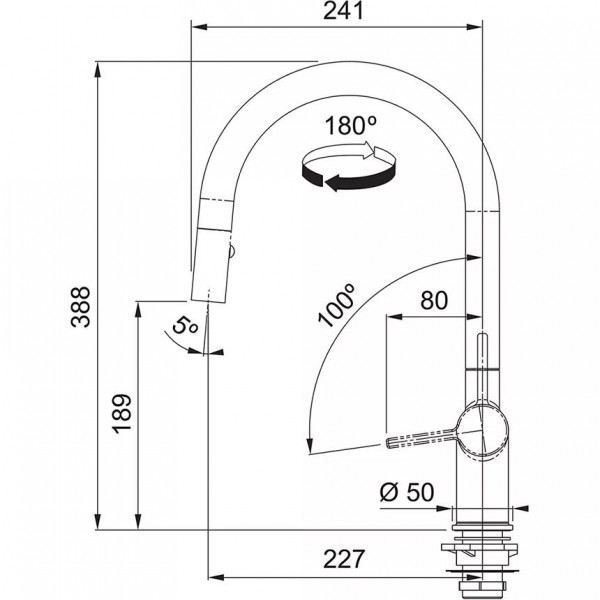 Змішувач для кухні Franke Active J (115.0653.404)