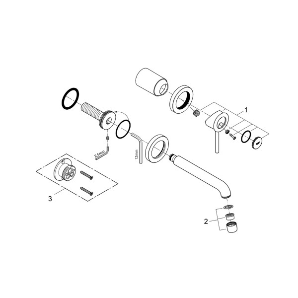 Смеситель для раковины Grohe BauClassic 2029200C