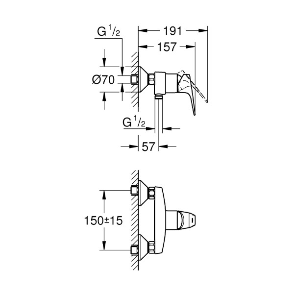 Смеситель для душа Grohe Start Flow 23771000