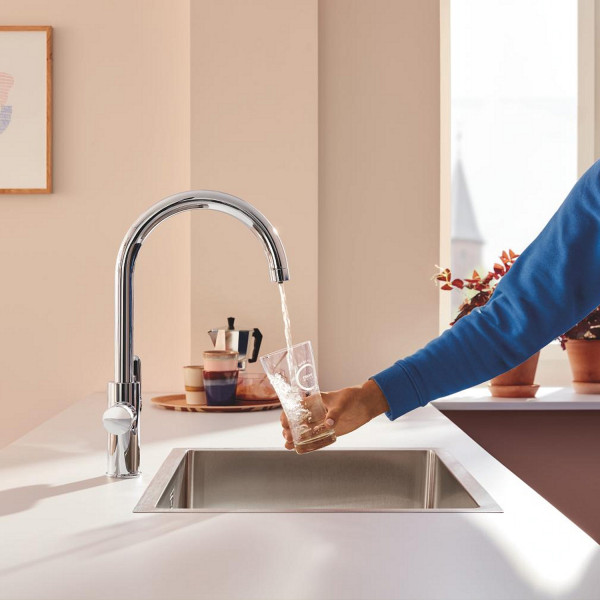Смеситель для кухни Grohe Blue Pure StartCurve 30592000 с фильтром Blue S-Size 40404001 и головкой 64508001 (30594040)