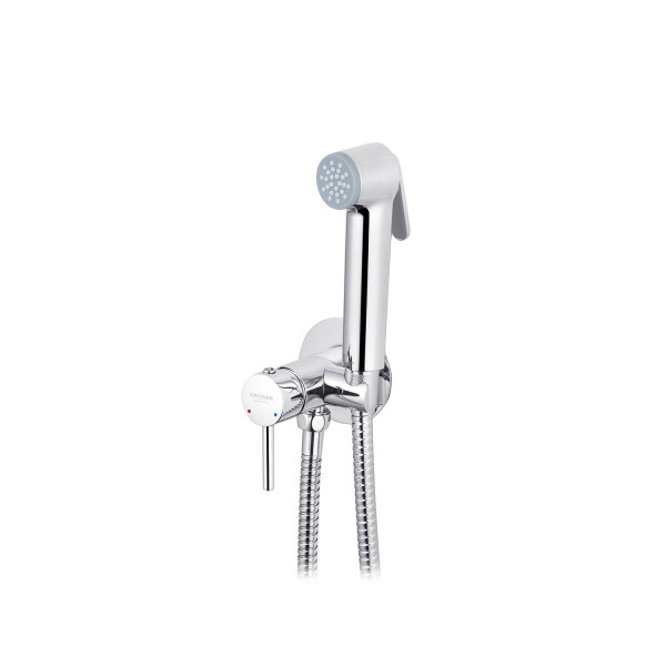 Набор 3 в 1 душевая система Kroner Armada-W063 + смеситель Armada-W010 + смеситель Bidet-C082