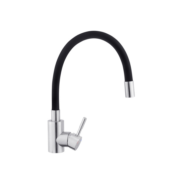 Смеситель для кухни с гибким изливом Kroner KRP Edelstahl Klassisch - ESG035BLK
