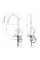 Смеситель для кухни с выдвижным изливом Kroner KRP Edelstahl Klassisch - PVD03915