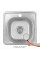Кухонная мойка Brinex 3838 0,6 мм Satin (BRIN3835SAT06)