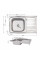 Кухонная мойка Brinex 5080-L 0,6 мм Satin (BRIN5080LSAT06)