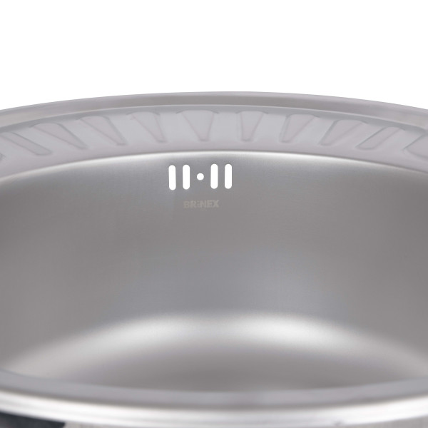 Кухонная мойка Brinex 5745 0,8 мм Satin (BRIN5745SAT08)