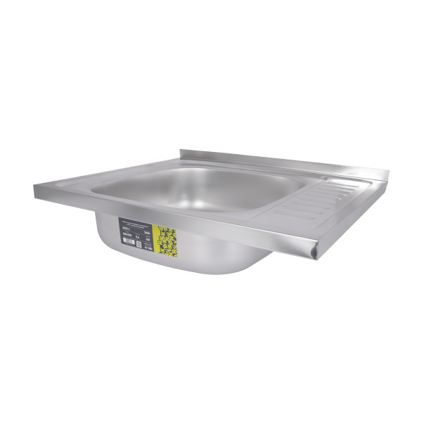 Кухонная мойка Brinex 6050-L 0,6 мм Satin (BRIN6050LSAT06)