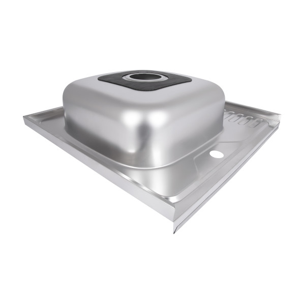 Кухонная мойка Brinex 6060-L 0,6 мм Satin (BRIN6060LSAT06)