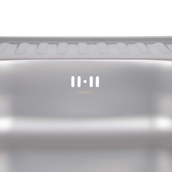 Кухонная мойка Brinex 6060-L 0,6 мм Satin (BRIN6060LSAT06)