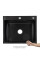 Lidz Handmade H6050HB Мойка для кухни интегрированная Decor Black PVD Honeycomb 2,5/0,5 мм LDH6050BDECPVD48371