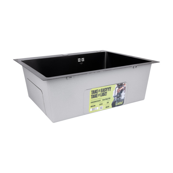 Lidz Handmade H6050HB Мойка для кухни интегрированная Decor Black PVD Honeycomb 2,5/0,5 мм LDH6050BDECPVD48371