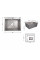 Мойка для кухни интегрированная Lidz Handmade H6050G (LDH6050GPVD43622) Brushed Grey PVD 3,0/1,0 мм