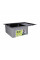 Мойка для кухни интегрированная Lidz Handmade H6350BR крыло справа (LDH6350BRPVD45590) Brushed Black PVD 3,0/1,0 мм