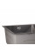 Мойка для кухни с двумя чашами интегрированная Lidz Handmade H7843 (LDH7843BPVD45586) Brushed Black PVD 3,0/1,0 мм