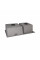 Мойка для кухни с двумя чашами интегрированная Lidz Handmade H7843 (LDH7843BPVD45586) Brushed Black PVD 3,0/1,0 мм