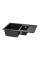 Кухонная мойка с дополнительной чашей Lidz 780x495/200 BLA-03 (LIDZBLA03780495200)