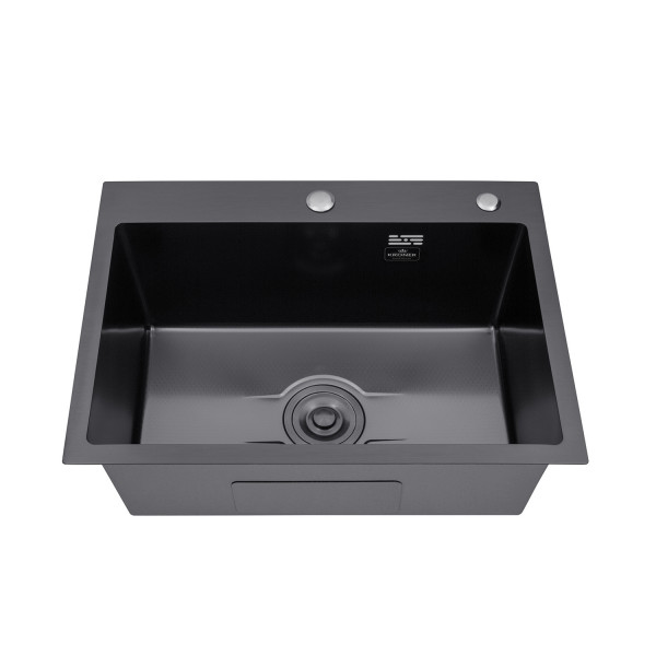 Кухонна мийка Kroner KRP Derby - 5843HM PVD (2,5/0,5 мм)