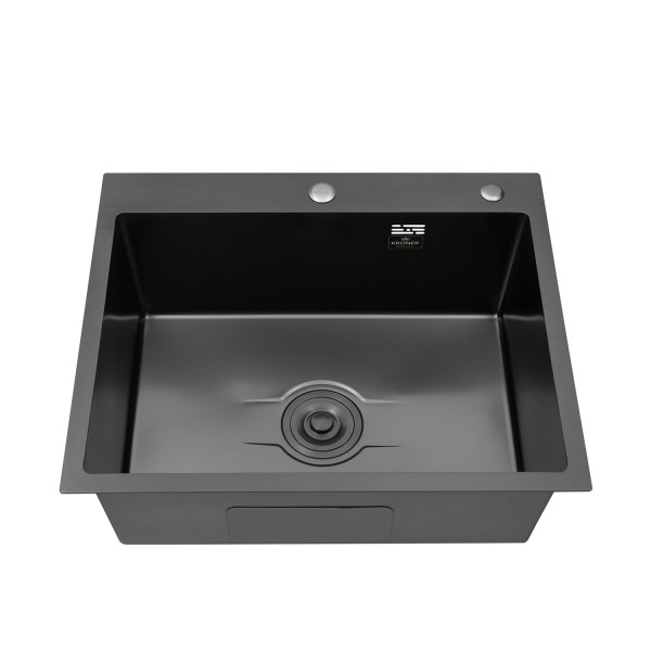 Кухонна мийка Kroner KRP Derby - 6050HM PVD (2,5/0,5 мм)