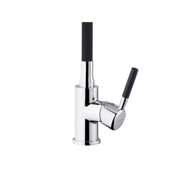 Комплект кухонная мойка Kroner Derby-6050HM Brush + cушилка для посуды Kroner Matte-SCH4333-2 + смеситель Kuche-C132BLK + дозатор Spender-016