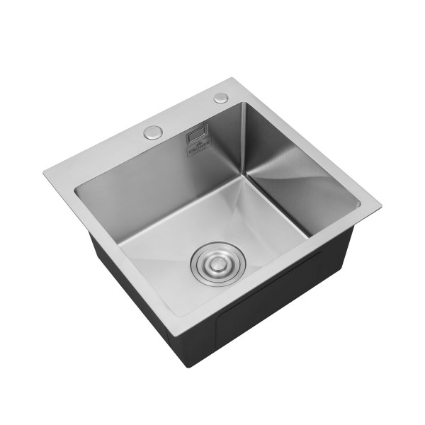Комплект кухонная мойка Kroner Gebürstet-5050HM + смеситель Küche-C031GRA + дозатор Spender-016