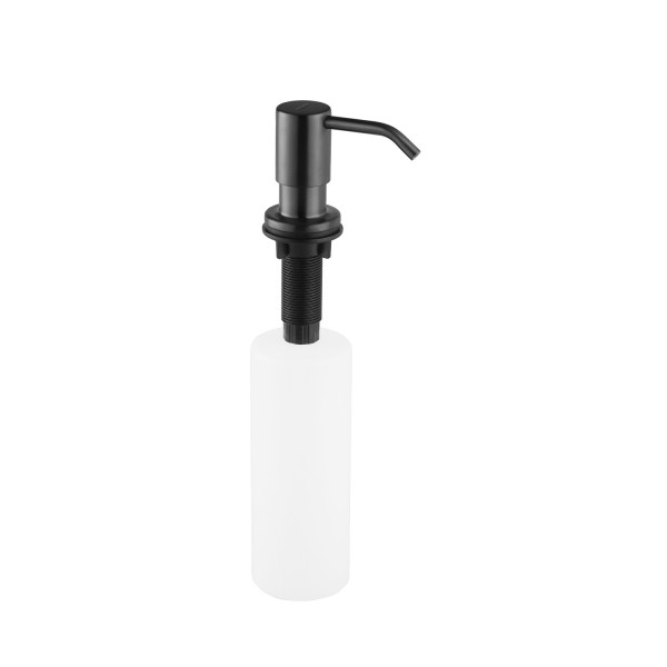 Комплект кухонная мойка Kroner Schwarze-6350HM PVD + смеситель Graz-GRP03815 + дозатор Spender-SCH049